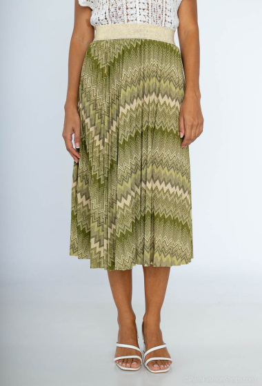 Wholesaler Atelier de Mila - printed pleated skirt