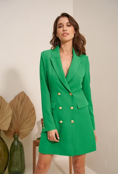 Wholesaler Attentif - Long Plain Dress Blazer
