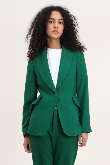 Wholesaler Attentif - Fitted blazer jacket with pockets