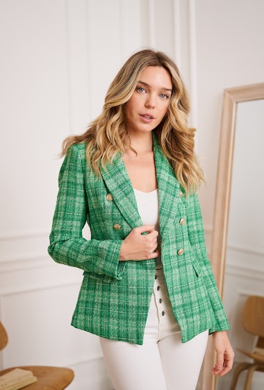 Wholesaler Attentif - Tweed fitted blazer