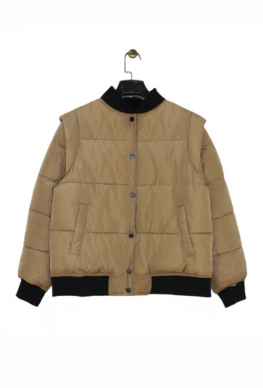 Wholesaler Attrait Paris - Short reversible teddy jacket