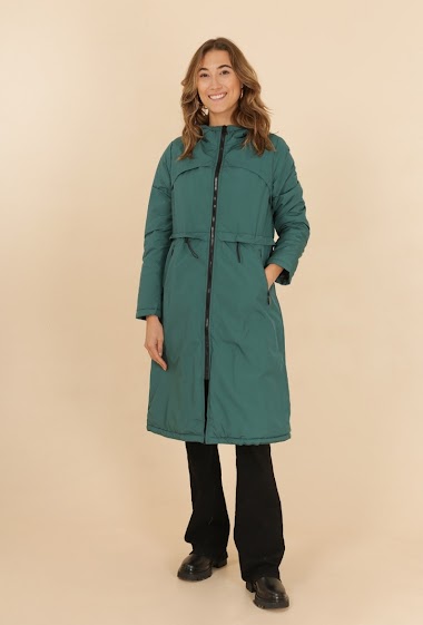 Wholesaler Attrait Paris - Long hooded windbreaker jacket