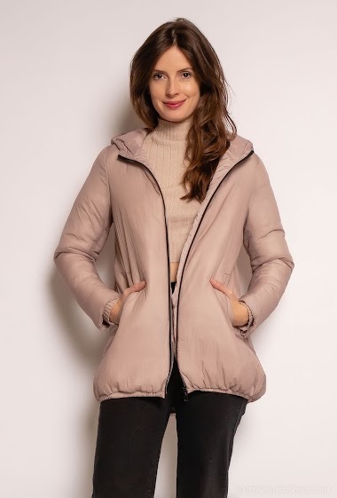 Wholesaler Attrait Paris - Hooded down jacket without padding