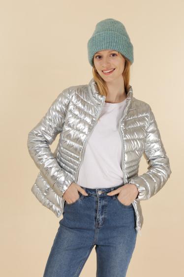 Wholesaler Attrait Paris - Basic style down jacket metallic fabric