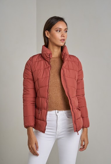 Wholesaler Attrait Paris - Short puffer jacket with stand collar