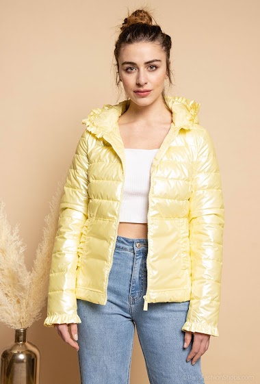 Wholesaler Attrait Paris - Short puffy jacket with hood