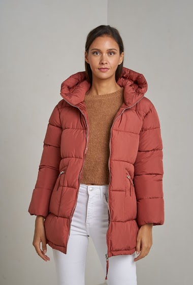 Wholesaler Attrait Paris - Oversize mid-long jacket with hood