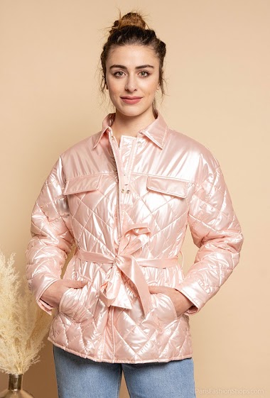 Wholesaler Attrait Paris - Down jacket vest with shirt collar