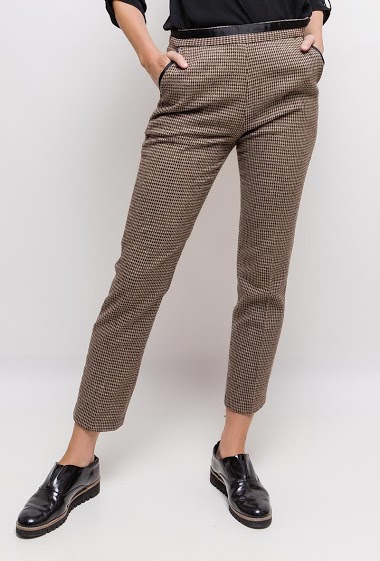 Wholesaler Attrait Paris - Houndstooth trousers