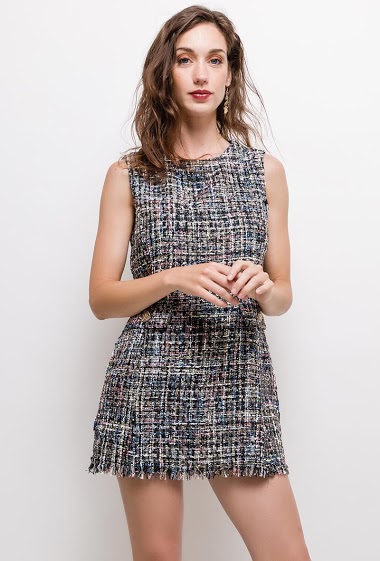 Wholesaler Attrait Paris - Tweed dress