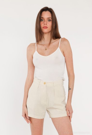 Wholesaler Attrait Paris - Lurex pleated shorts