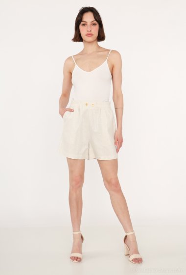 Wholesaler Attrait Paris - Shorts with Italian pockets in LUREX