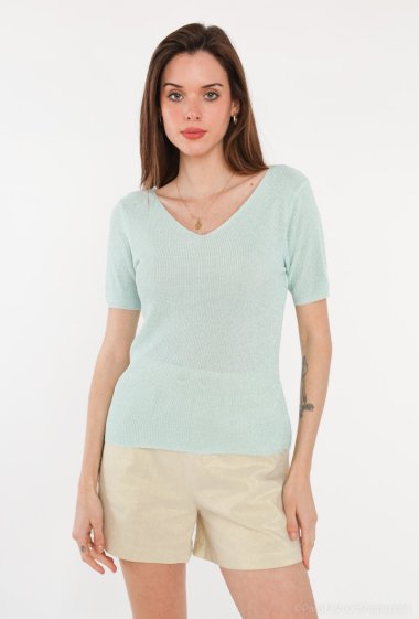 Wholesaler Attrait Paris - Lurex knit top