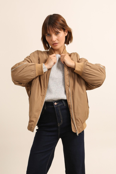 Wholesaler Attrait Paris - Short reversible teddy jacket