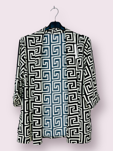 Wholesaler AUBERJINE - Patterned vest, long sleeve