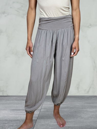 Wholesaler AUBERJINE - Plain harem pants