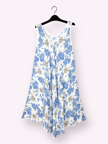 Wholesaler AUBERJINE - Long dress with floral pattern
