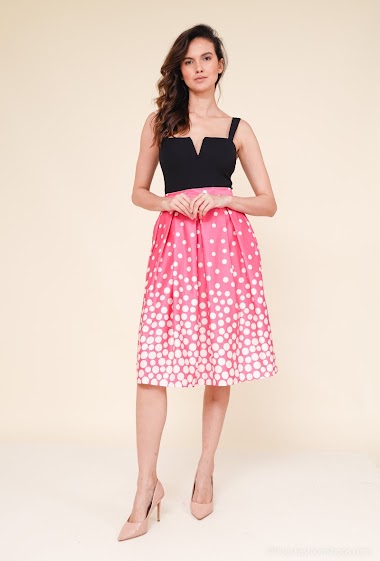 Wholesaler Audrey - Dot printed skirt