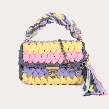 Wholesaler Auren - Cotton braided handbag / crossbody bag