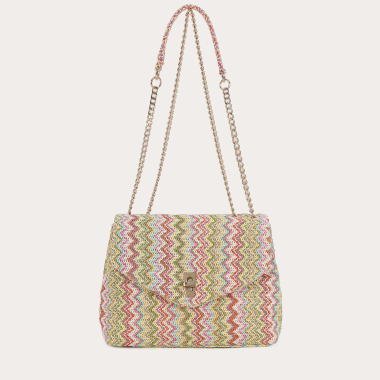 Wholesaler Auren - Shoulder/crossbody bag in straw-effect polyester