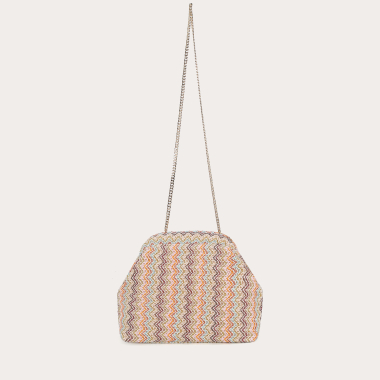 Wholesaler Auren - Straw effect polyester crossbody bag