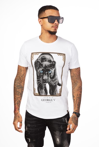 Großhändler Avenue George V Paris - Das T-Shirt : Der blauäugige Panther
