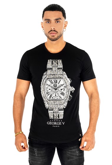 Großhändler Avenue George V Paris - Das T-Shirt : Die GV-Uhr