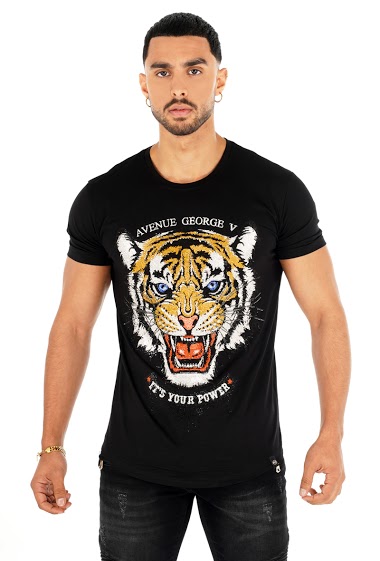 Großhändler Avenue George V Paris - Das T-Shirt : Der wütende Tiger