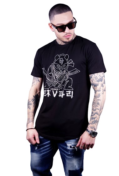 Großhändler Avenue George V Paris - Das Samurai Maskottchen GV T-Shirt