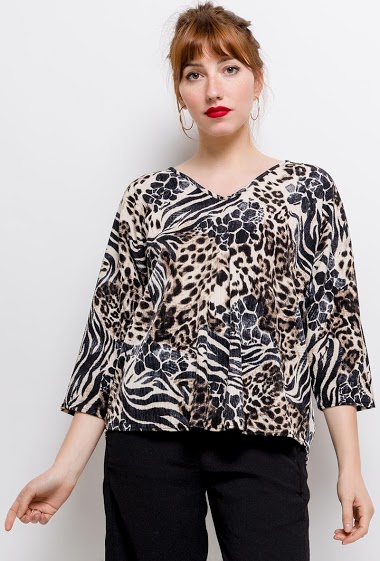 Großhändler Axange - Leopard blouse