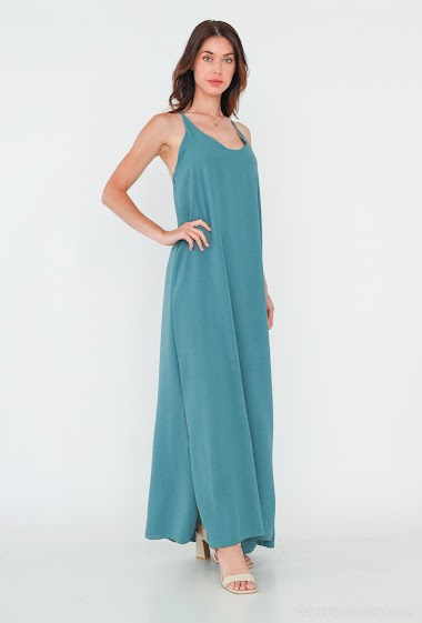 Wholesaler Axange - Long dress in plain