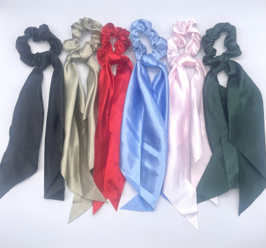 Grossiste AXIATIF - elastique foulard noeud pour cheveux C30