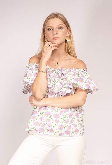 Wholesaler Azaka II - Flower printed blouse