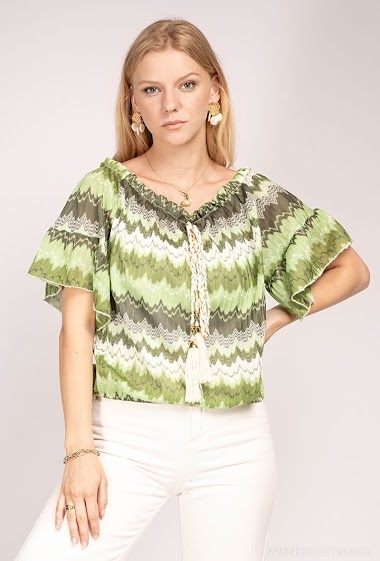 Wholesaler Azaka II - Graphic printed blouse