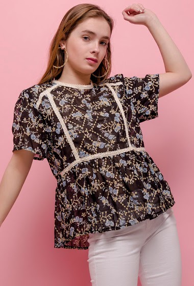 Wholesaler Azaka II - Embroidered blouse