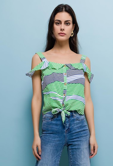Großhändler Azaka II - Striped blouse