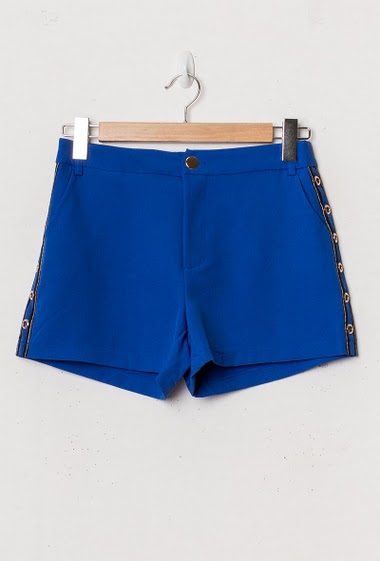 Wholesaler Azaka II - Shorts with side stripes and eyelets