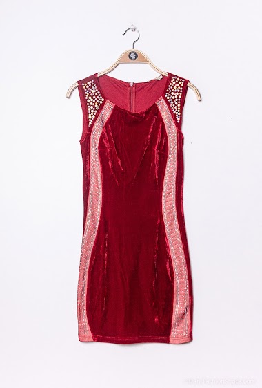 Wholesaler Azaka II - Velvet dress with strass