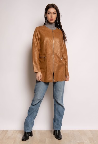 Wholesaler Azaka II - Faux suede texturized jacket
