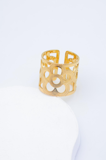 Wholesaler Beli & Jolie - Adjustable stainless steel ring