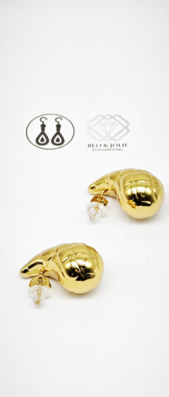 Grossiste Beli & Jolie - Boucle d'oreille en acier inoxydable