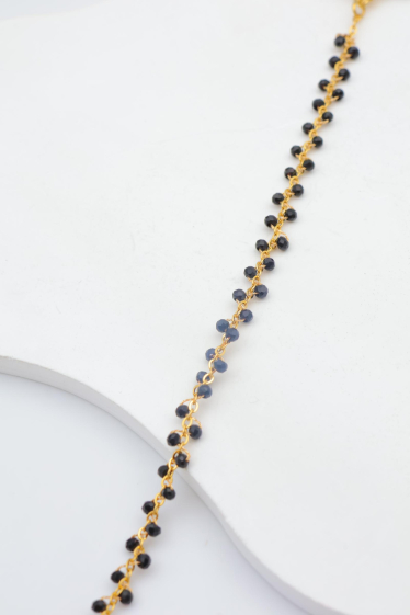 Grossiste Beli & Jolie - Bracelet à cristaux en acier inoxydable