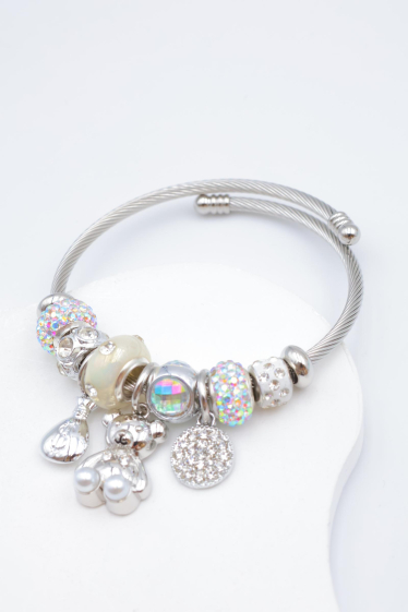 Grossiste Beli & Jolie - Bracelet orné de breloque en métal