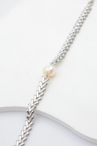 Grossiste Beli & Jolie - Bracelet en perles en acier inoxydable