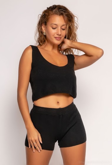 Großhändler Bellavie - Shorts and cropped tank top set