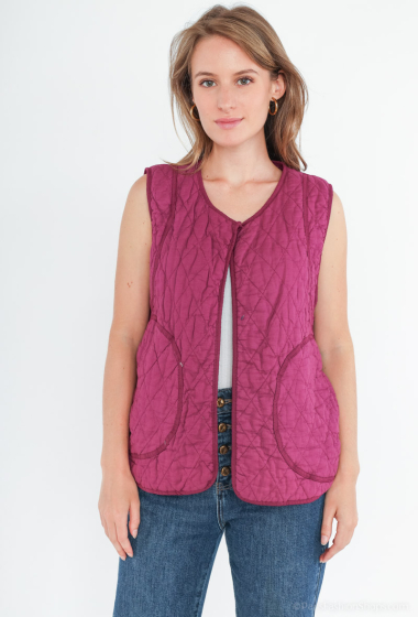 Wholesaler Bellavie - OVERSIZED VEST WITH BOW AT THE SIDE