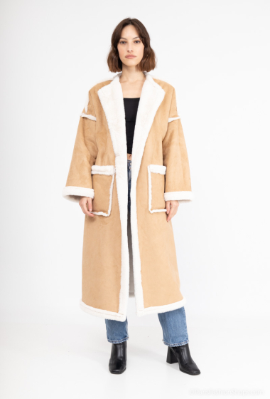 Wholesaler Bellavie - Faux fur coat IN FAUX DAIN