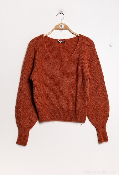 Wholesaler Bellavie - Sweater with puff sleeves