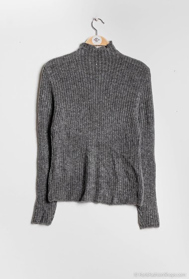 Wholesaler Bellavie - High neck ribbed knit sweater