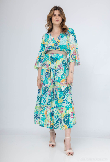 Wholesaler Bellavie - LONG PRINTED DRESS